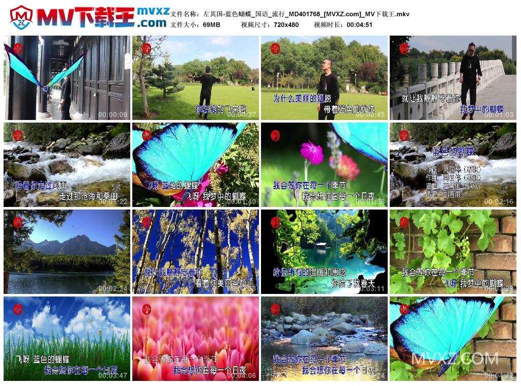 左其国-蓝色蝴蝶_国语_流行_MD401768